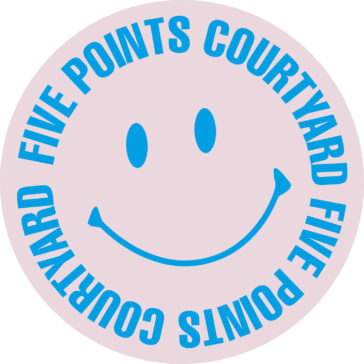 It's a little smiley face logo for Five Points Courtyard